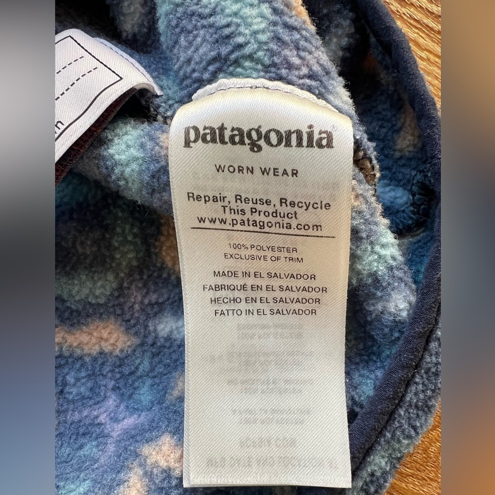 Patagonia Lightweight Synchilla Snap-T Fleece Pullover Youth Girl XL 14 - Picture 8 of 12
